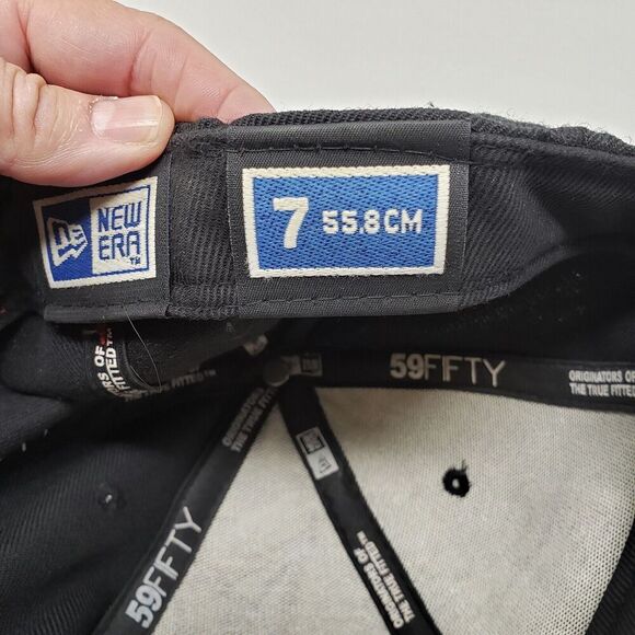 Seattle Mariners MLB Red Black New Era 59Fifty Fitted Hat Size 7 - Picture 7 of 8